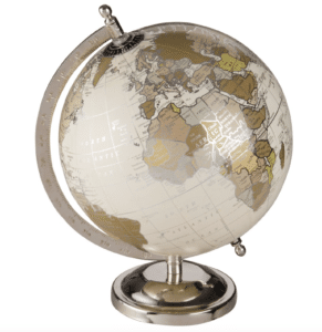 GREEN CLEMENCE Globe terrestre mappemonde effet vieilli