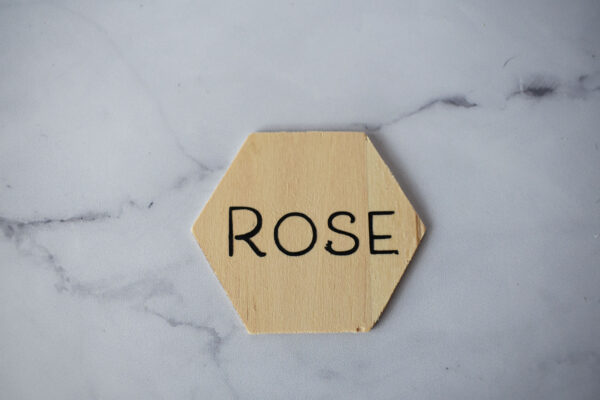 escort card en bois