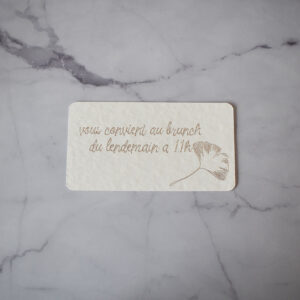 carte brunch élégance