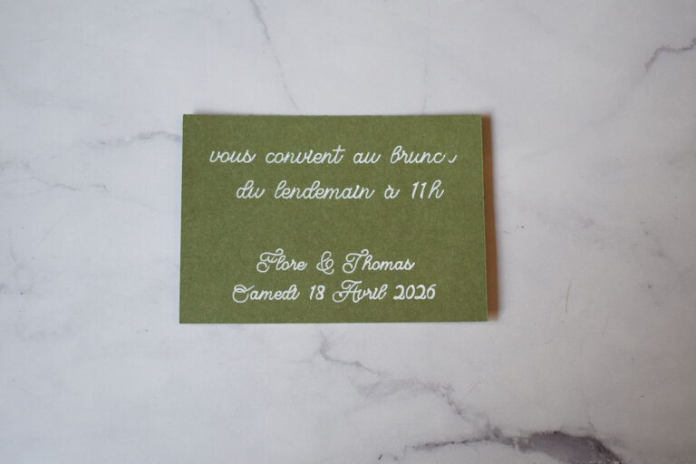 carte brunch vert sauge